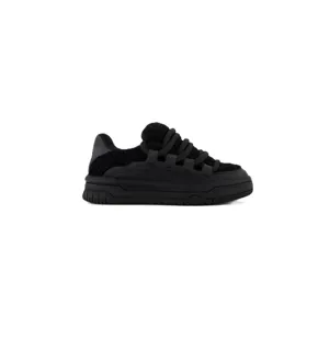 کفش اورجینال برشکا Faux wool skater sneakers Bershka